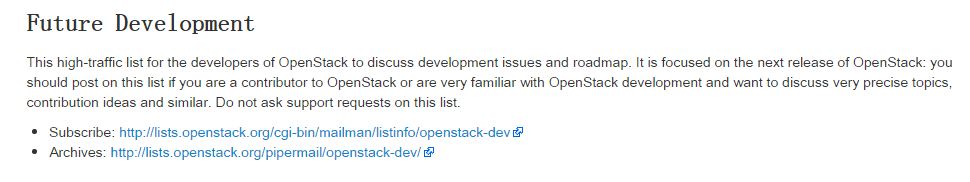 OpenStackDevMailingList