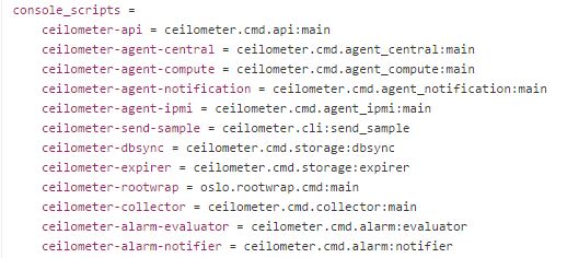 Ceilometer Console Scripts Juno